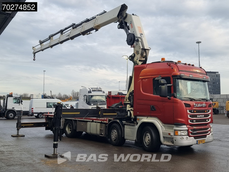 Scania G450 8X2 NL-Truck Hiab X-HIPRO 1058EP-6 Kran Front stab Retarder Euro 6 - Platforminis/ Bortinis sunkvežimis, Sunkvežimis su kranu: foto 3 Scania G450 8X2 NL-Truck Hiab X-HIPRO 1058EP-6 Kran Front stab Retarder Euro 6 - Platforminis/ Bortinis sunkvežimis, Sunkvežimis su kranu: foto 3