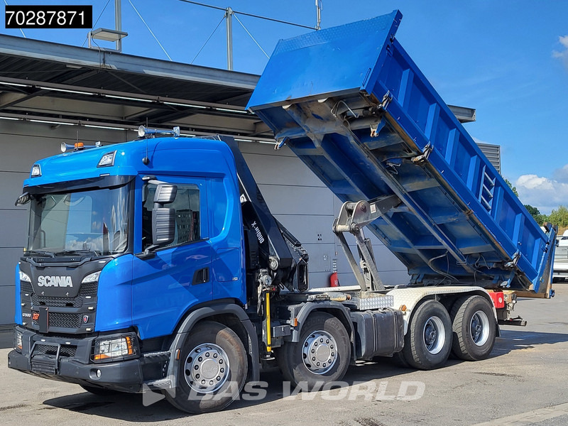 Scania G500 8X4 Hiab X-HIDUO 228 E-3 Crane Retarder Big-Axle Josset Menguy Tipper 14m3 Euro 6 - Savivartis sunkvežimis, Sunkvežimis su kranu: foto 2 Scania G500 8X4 Hiab X-HIDUO 228 E-3 Crane Retarder Big-Axle Josset Menguy Tipper 14m3 Euro 6 - Savivartis sunkvežimis, Sunkvežimis su kranu: foto 2