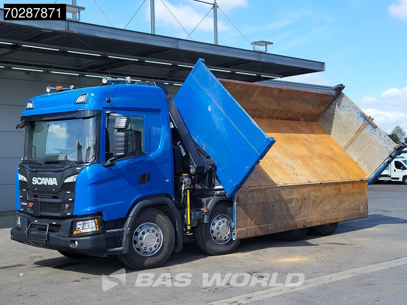 Scania G500 8X4 Hiab X-HIDUO 228 E-3 Crane Retarder Big-Axle Josset Menguy Tipper 14m3 Euro 6 - Savivartis sunkvežimis, Sunkvežimis su kranu: foto 3 Scania G500 8X4 Hiab X-HIDUO 228 E-3 Crane Retarder Big-Axle Josset Menguy Tipper 14m3 Euro 6 - Savivartis sunkvežimis, Sunkvežimis su kranu: foto 3