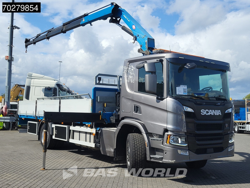 Scania P280 4X2 HMF 1420K-RC Kran Crane Automatic Euro 6 - Platforminis/ Bortinis sunkvežimis, Sunkvežimis su kranu: foto 3 Scania P280 4X2 HMF 1420K-RC Kran Crane Automatic Euro 6 - Platforminis/ Bortinis sunkvežimis, Sunkvežimis su kranu: foto 3