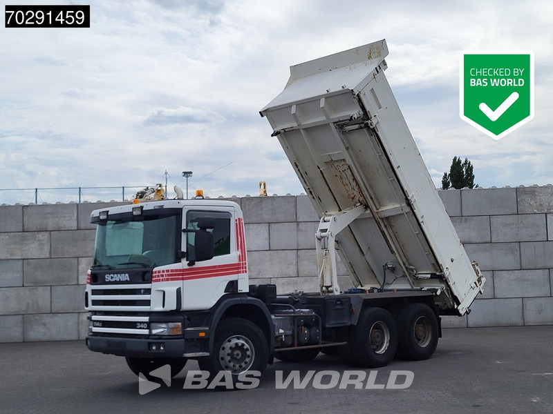 Scania P340 6X4 2 side11m3 Bennes Tipper Big-Axle Steelsuspension Manual Euro 3 - Savivartis sunkvežimis: foto 1 Scania P340 6X4 2 side11m3 Bennes Tipper Big-Axle Steelsuspension Manual Euro 3 - Savivartis sunkvežimis: foto 1