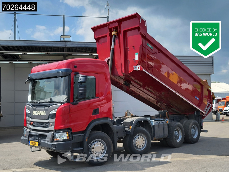 Scania P410 8X4 NL Truck 19m3 tipper Body Heating Big-Axle Steelsuspension Euro 6 - Savivartis sunkvežimis: foto 1 Scania P410 8X4 NL Truck 19m3 tipper Body Heating Big-Axle Steelsuspension Euro 6 - Savivartis sunkvežimis: foto 1
