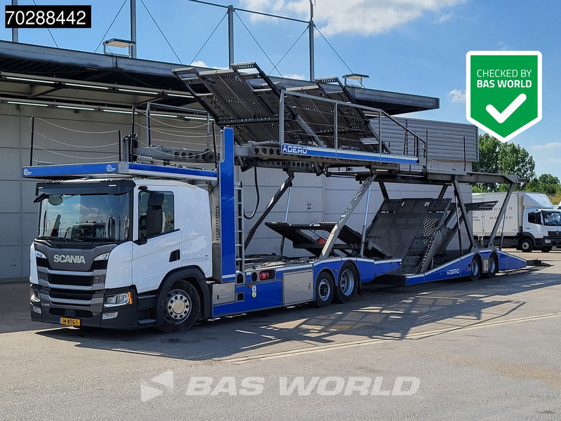 Scania P450 6X2 NL-Truck Car transporter Retarder Standklima Navi ACC LED Euro 6 - Autovežis sunkvežimis: foto 1 Scania P450 6X2 NL-Truck Car transporter Retarder Standklima Navi ACC LED Euro 6 - Autovežis sunkvežimis: foto 1