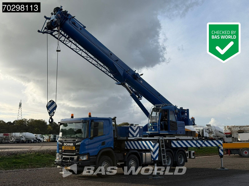Scania P450 P 8X4 Palfinger/SANY SPC500E Telescopic Crane Retarder Navi Automatic Euro 6 - Sunkvežimis su kranu: foto 1 Scania P450 P 8X4 Palfinger/SANY SPC500E Telescopic Crane Retarder Navi Automatic Euro 6 - Sunkvežimis su kranu: foto 1