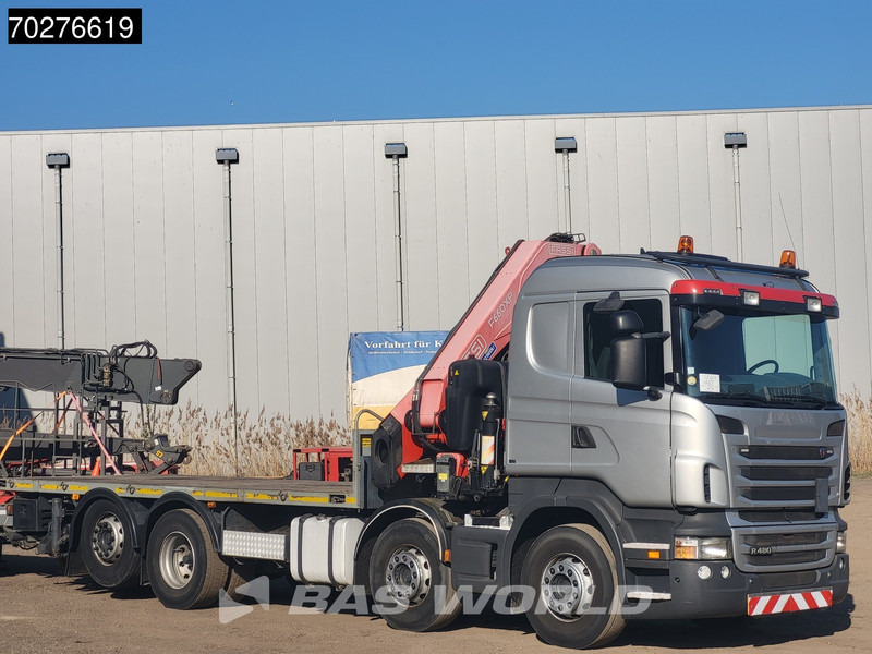 Scania R480 8X2 FASSI F660AXP.25 Manual Retarder Lift+Lenkachse Euro 5 - Platforminis/ Bortinis sunkvežimis, Sunkvežimis su kranu: foto 3 Scania R480 8X2 FASSI F660AXP.25 Manual Retarder Lift+Lenkachse Euro 5 - Platforminis/ Bortinis sunkvežimis, Sunkvežimis su kranu: foto 3