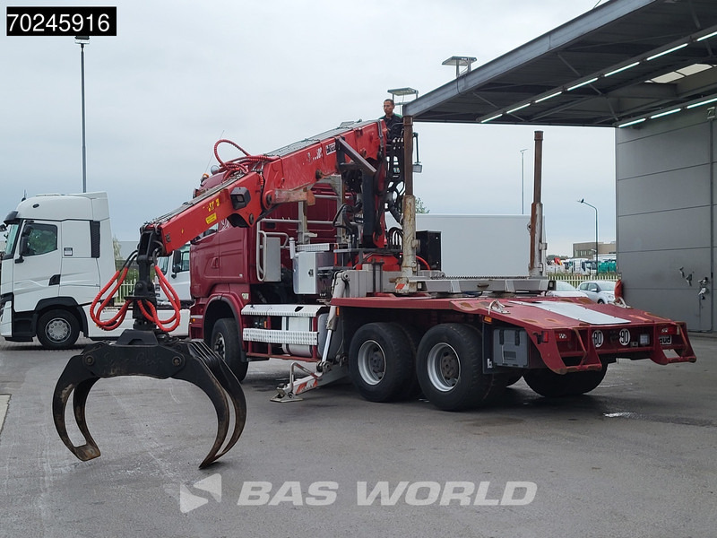 Scania R580 6X4 3-Pedals Jonsered J28505 83 Crane Kran Steel-suspension Retarder Euro 6 - Miškovežis, Sunkvežimis su kranu: foto 3 Scania R580 6X4 3-Pedals Jonsered J28505 83 Crane Kran Steel-suspension Retarder Euro 6 - Miškovežis, Sunkvežimis su kranu: foto 3