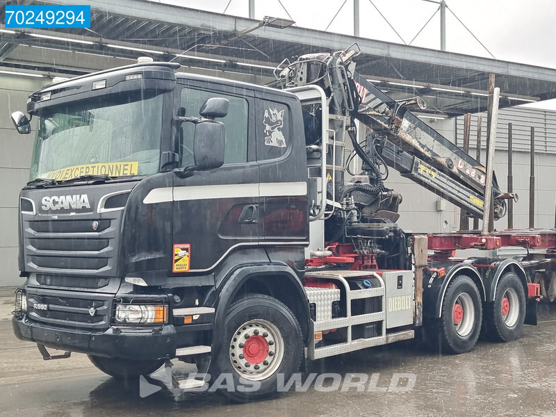 Scania R580 6X4 Holz Kran Diebolt D28 Full-Steell Extentable Trailer - Miškovežis, Sunkvežimis su kranu: foto 5 Scania R580 6X4 Holz Kran Diebolt D28 Full-Steell Extentable Trailer - Miškovežis, Sunkvežimis su kranu: foto 5