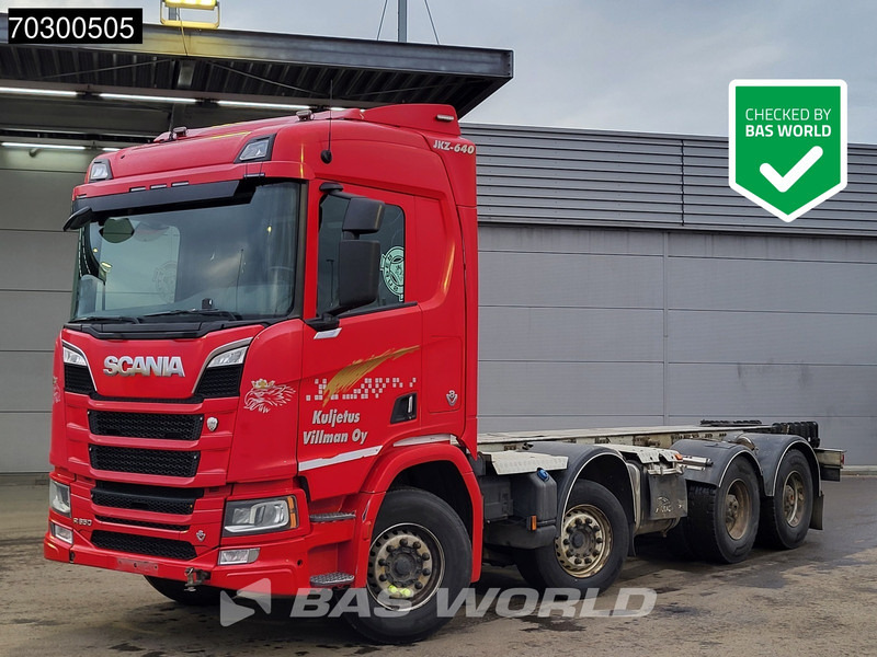Scania R650 R 8X4 8x4 chassis Big-Axle Retarder Semi Automatic Euro 6 - Važiuoklės sunkvežimis: foto 1 Scania R650 R 8X4 8x4 chassis Big-Axle Retarder Semi Automatic Euro 6 - Važiuoklės sunkvežimis: foto 1