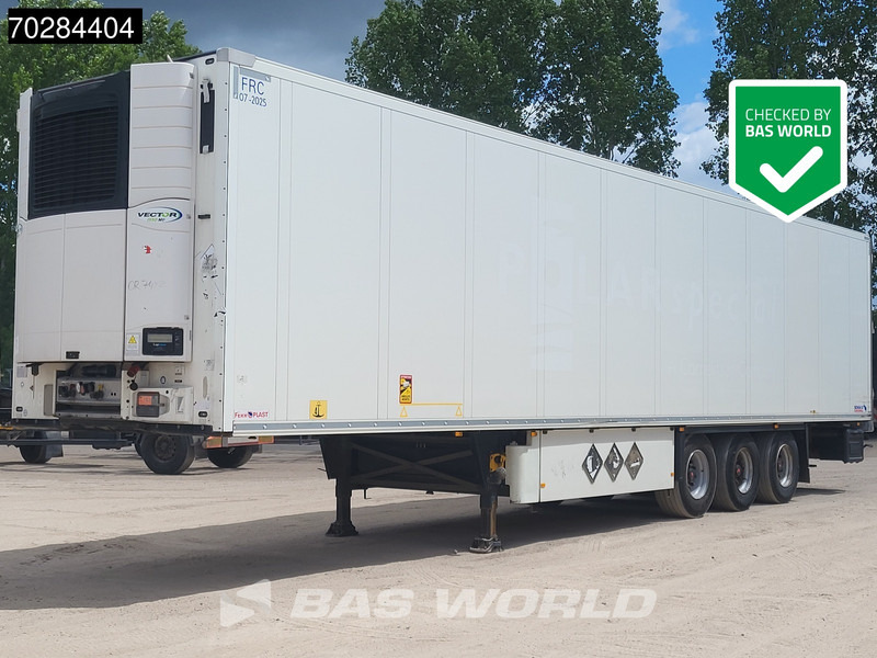 Schmitz Cargobull 3 axles Doppelverdampfer Doppelstock Blumenbreit Palettenkasten - Refrižeratorius puspriekabė: foto 1 Schmitz Cargobull 3 axles Doppelverdampfer Doppelstock Blumenbreit Palettenkasten - Refrižeratorius puspriekabė: foto 1