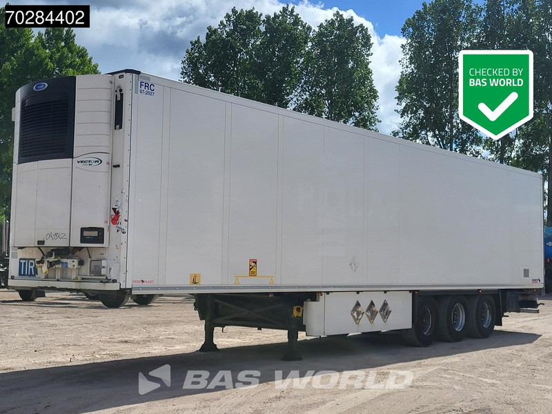 Schmitz Cargobull SCB*S3B 3 axles Doppelstock Doppelverdampfer Blumenbreit Palettenkasten - Refrižeratorius puspriekabė: foto 1 Schmitz Cargobull SCB*S3B 3 axles Doppelstock Doppelverdampfer Blumenbreit Palettenkasten - Refrižeratorius puspriekabė: foto 1