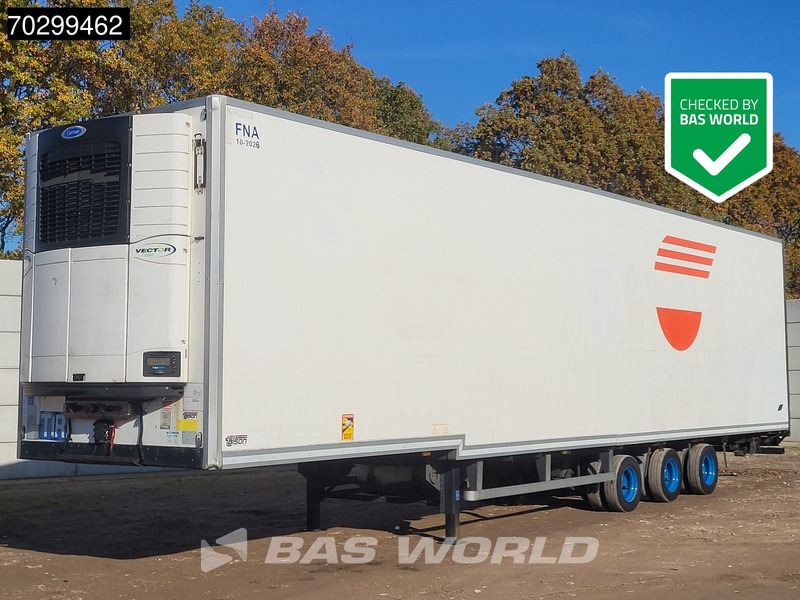Talson Carrier Vector 1550 3 axles NL-Trailer Mega Aircargo Rollenbett Luftfracht Liftachse Blumenbreit - Refrižeratorius puspriekabė: foto 1 Talson Carrier Vector 1550 3 axles NL-Trailer Mega Aircargo Rollenbett Luftfracht Liftachse Blumenbreit - Refrižeratorius puspriekabė: foto 1