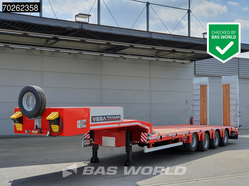 Vega STANDARD LOWBED 2 axles Lift + 2xLenkachse Hydraulic Ramps - Žemo profilio platforma puspriekabė: foto 1 Vega STANDARD LOWBED 2 axles Lift + 2xLenkachse Hydraulic Ramps - Žemo profilio platforma puspriekabė: foto 1