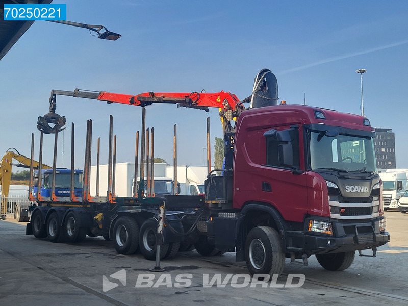 Scania G500 6X6 Holz Kran Palfinger Q170Z96 6X6 Crane Retarder Big-Axle Liftachse - Vilkikas: foto 3 Scania G500 6X6 Holz Kran Palfinger Q170Z96 6X6 Crane Retarder Big-Axle Liftachse - Vilkikas: foto 3