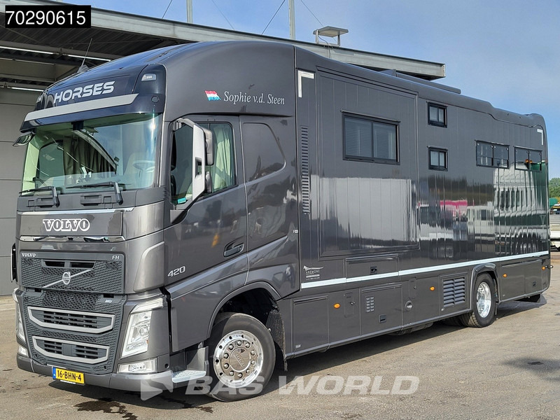 Sunkvežimis žirgams vežti Volvo FH 420 FH 4X2 NL-Truck STX Horse truck + Living 4 Horses Navi ACC Euro 6: foto 8