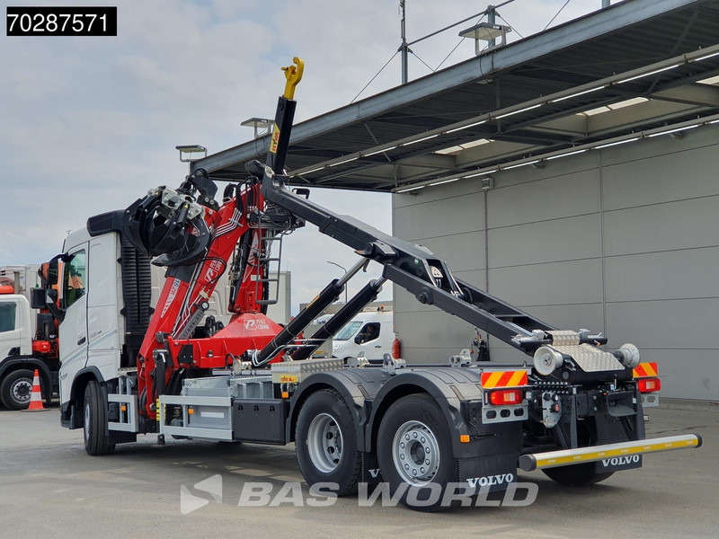 Nauja Hook-lift sunkvežimis, Sunkvežimis su kranu Volvo FH 500 6X2 Penz Crane 15Z9.50R HYVA 20-57-S Hooklift Lift+steering Automatic Euro 6: foto 11