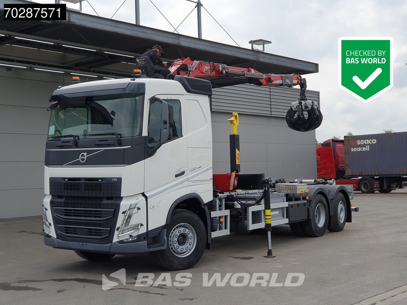 Volvo FH 500 6X2 Penz Crane 15Z9.50R HYVA 20-57-S Hooklift Lift+steering Automatic Euro 6 - Hook-lift sunkvežimis, Sunkvežimis su kranu: foto 3 Volvo FH 500 6X2 Penz Crane 15Z9.50R HYVA 20-57-S Hooklift Lift+steering Automatic Euro 6 - Hook-lift sunkvežimis, Sunkvežimis su kranu: foto 3
