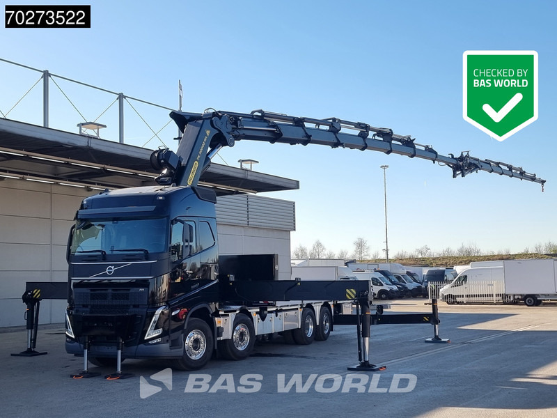 Volvo FH 500 8X2 Palfinger PK110002 SH Crane + Fly-Jib Winch VEB+ Euro 6 - Platforminis/ Bortinis sunkvežimis, Sunkvežimis su kranu: foto 1 Volvo FH 500 8X2 Palfinger PK110002 SH Crane + Fly-Jib Winch VEB+ Euro 6 - Platforminis/ Bortinis sunkvežimis, Sunkvežimis su kranu: foto 1