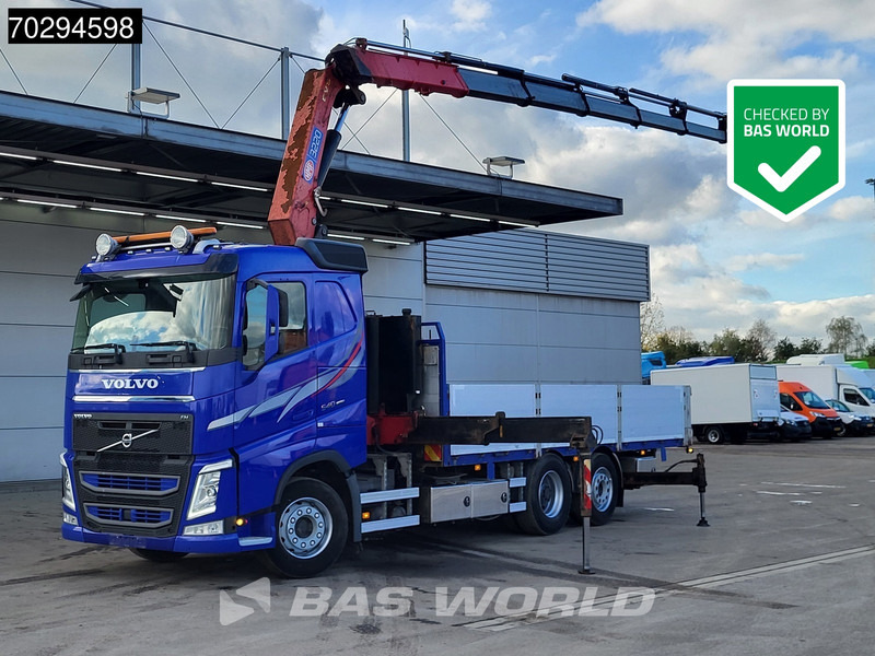 Volvo FH 540 FH 6X2 HMF 3220-K7 Crane Kran Lift-Axle Big-Axle Xenon Automatic Euro 6 - Platforminis/ Bortinis sunkvežimis, Sunkvežimis su kranu: foto 1 Volvo FH 540 FH 6X2 HMF 3220-K7 Crane Kran Lift-Axle Big-Axle Xenon Automatic Euro 6 - Platforminis/ Bortinis sunkvežimis, Sunkvežimis su kranu: foto 1