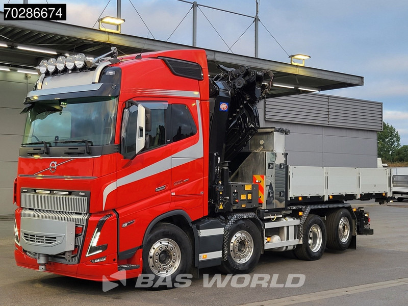 Volvo FH16 650 FH16 8X2 HMF 7020K-RCS Crane + Fly-Jib Lift+Steering-Axle Navi LED ACC Euro 6 - Platforminis/ Bortinis sunkvežimis, Sunkvežimis su kranu: foto 5 Volvo FH16 650 FH16 8X2 HMF 7020K-RCS Crane + Fly-Jib Lift+Steering-Axle Navi LED ACC Euro 6 - Platforminis/ Bortinis sunkvežimis, Sunkvežimis su kranu: foto 5