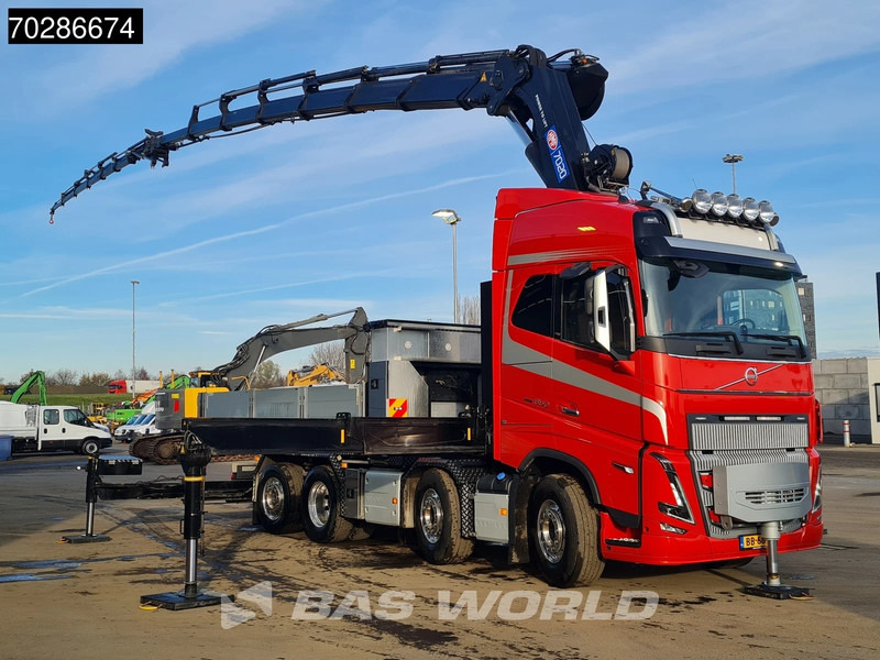 Volvo FH16 650 FH16 8X2 NL-Truck HMF 7020K-RCS Crane + Jib Lift+Steering-Axle Navi LED - Platforminis/ Bortinis sunkvežimis, Sunkvežimis su kranu: foto 3 Volvo FH16 650 FH16 8X2 NL-Truck HMF 7020K-RCS Crane + Jib Lift+Steering-Axle Navi LED - Platforminis/ Bortinis sunkvežimis, Sunkvežimis su kranu: foto 3