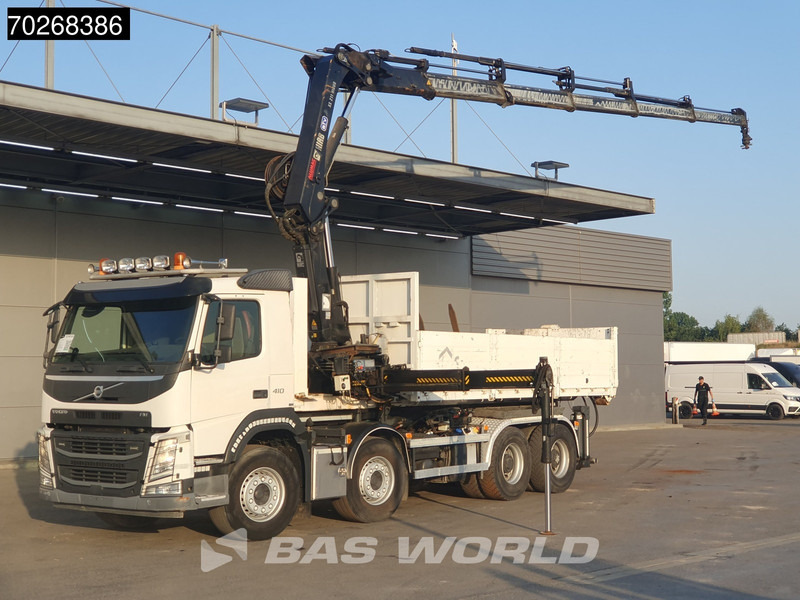 Volvo FM 410 8X4 211EP-5 HIDUO Kran Crane Steel suspension Big-Axle VEB Euro 6 - Hook-lift sunkvežimis, Sunkvežimis su kranu: foto 1 Volvo FM 410 8X4 211EP-5 HIDUO Kran Crane Steel suspension Big-Axle VEB Euro 6 - Hook-lift sunkvežimis, Sunkvežimis su kranu: foto 1