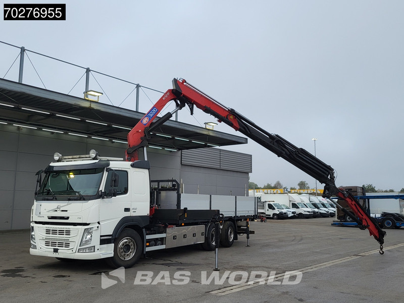 Volvo FM 450 6X2 HMF3220 K5 + Jib K5 Crane Kran Lift-Steering Axle VEB+ Automatic - Platforminis/ Bortinis sunkvežimis, Sunkvežimis su kranu: foto 5 Volvo FM 450 6X2 HMF3220 K5 + Jib K5 Crane Kran Lift-Steering Axle VEB+ Automatic - Platforminis/ Bortinis sunkvežimis, Sunkvežimis su kranu: foto 5