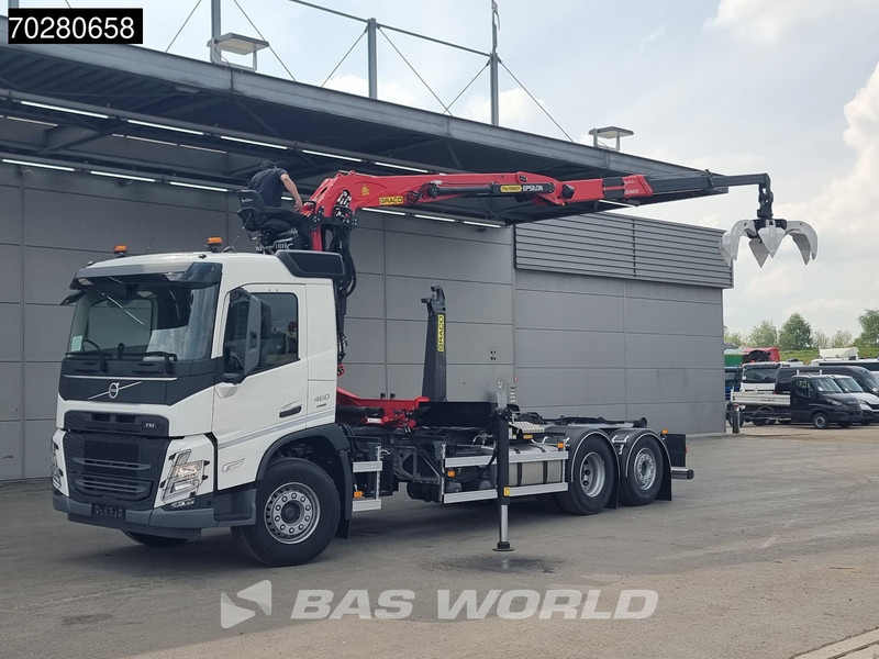 Nauja Hook-lift sunkvežimis, Sunkvežimis su kranu Volvo FM 460 6X2 Palfinger Q150Z96 Epsilon Kran + PHT20SLD5 hooklift VEB Euro 6: foto 8