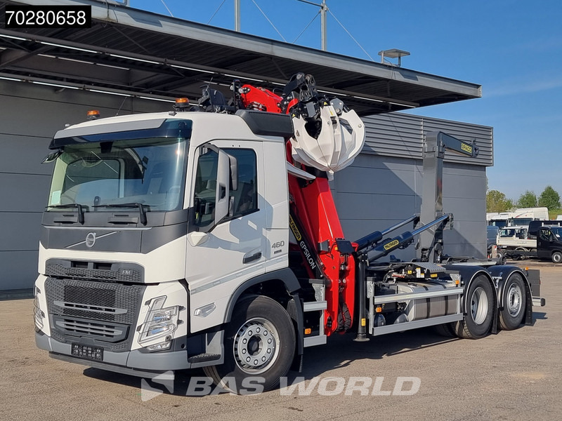 Nauja Hook-lift sunkvežimis, Sunkvežimis su kranu Volvo FM 460 6X2 Palfinger Q150Z96 Epsilon Kran + PHT20SLD5 hooklift VEB Euro 6: foto 12