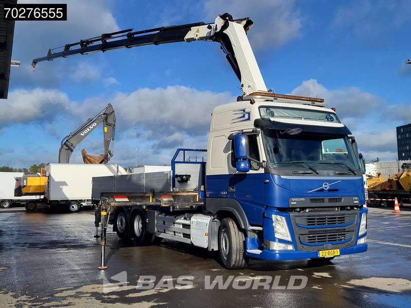 Volvo FM 500 FM 6X2 NL-Truck HMF 3220-K7 Kran Crane Winch Lift+Steering-Axle Euro 6 - Platforminis/ Bortinis sunkvežimis, Sunkvežimis su kranu: foto 3 Volvo FM 500 FM 6X2 NL-Truck HMF 3220-K7 Kran Crane Winch Lift+Steering-Axle Euro 6 - Platforminis/ Bortinis sunkvežimis, Sunkvežimis su kranu: foto 3