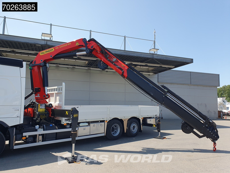Nauja Platforminis/ Bortinis sunkvežimis, Sunkvežimis su kranu Volvo FMX 460 6X2 Palfinger PK33002 Crane 8 Extensions Lift+Lenkachse ADR VEB+ Euro 6: foto 12