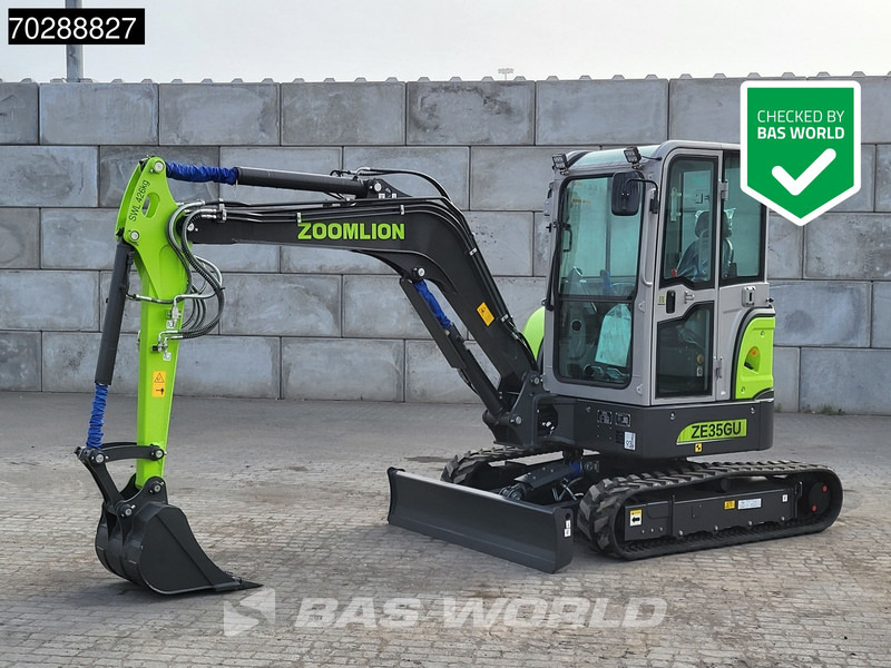 Zoomlion ZE35 GU A/C - CE CERTIFIED - Mini ekskavatorius: foto 1 Zoomlion ZE35 GU A/C - CE CERTIFIED - Mini ekskavatorius: foto 1