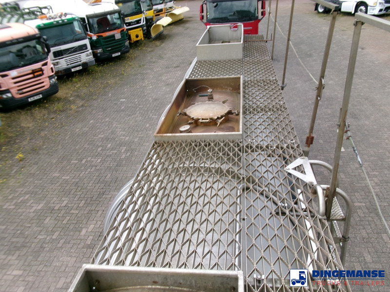 Puspriekabė cisterna Crane Fruehauf Chemical tank inox 22.5 m3 / 1 comp: foto 12