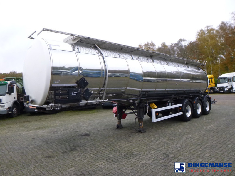Crane Fruehauf Chemical tank inox 32.8 m3 / 1 comp - Puspriekabė cisterna: foto 1 Crane Fruehauf Chemical tank inox 32.8 m3 / 1 comp - Puspriekabė cisterna: foto 1