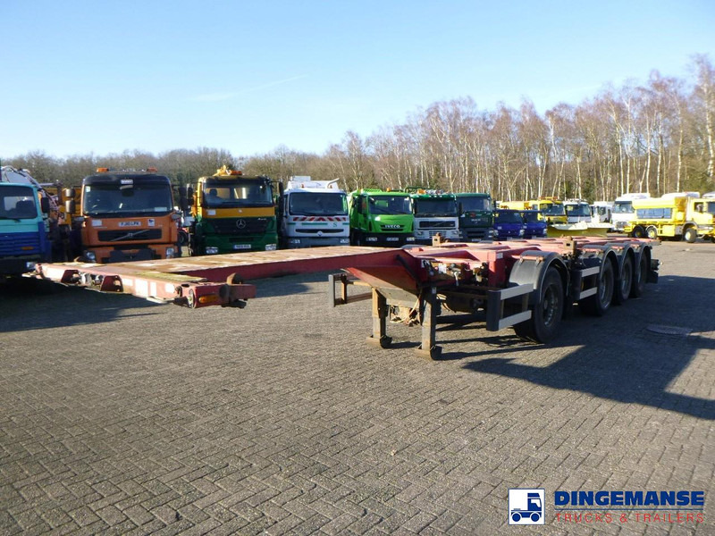 D-Tec 4-axle container combi trailer (3 + 1 axles) 20-30-40-45 ft - Konteineris-vežimus/ Sukeisti kūną puspriekabė: foto 1 D-Tec 4-axle container combi trailer (3 + 1 axles) 20-30-40-45 ft - Konteineris-vežimus/ Sukeisti kūną puspriekabė: foto 1