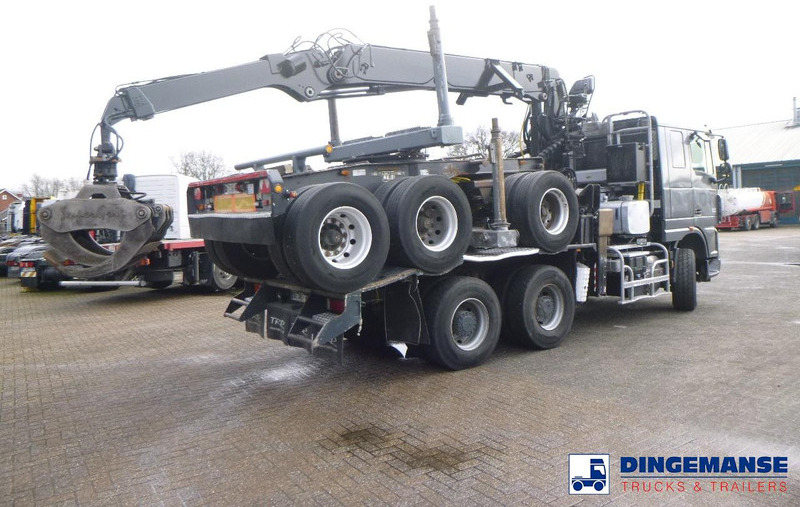DAF XF 105.510 6x4 + Loglift F281S83 crane / timber truck + dolly - Sunkvežimis su kranu: foto 4 DAF XF 105.510 6x4 + Loglift F281S83 crane / timber truck + dolly - Sunkvežimis su kranu: foto 4