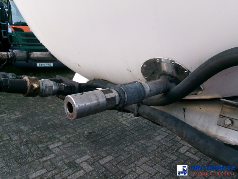 Puspriekabė cisterna Feldbinder Chemical tank inox 33.5 m3 / 1 comp + pump: foto 11