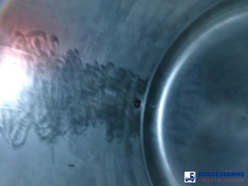 Puspriekabė cisterna Feldbinder Chemical tank inox 33.5 m3 / 1 comp + pump: foto 20