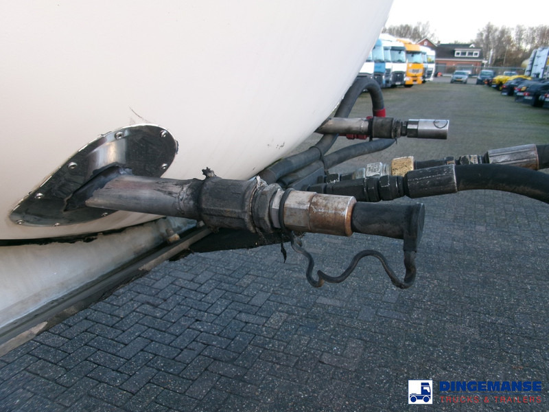 Puspriekabė cisterna Feldbinder Chemical tank inox 33.5 m3 / 1 comp + pump: foto 10