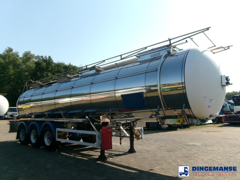 Feldbinder Chemical tank (non-ADR) inox 30 m3 / 1 comp + pump - Puspriekabė cisterna: foto 2 Feldbinder Chemical tank (non-ADR) inox 30 m3 / 1 comp + pump - Puspriekabė cisterna: foto 2