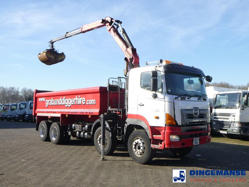 Hino FY1EUKA 8x4 tipper RHD + Palfinger E120L + grapple - Sunkvežimis su kranu: foto 5 Hino FY1EUKA 8x4 tipper RHD + Palfinger E120L + grapple - Sunkvežimis su kranu: foto 5