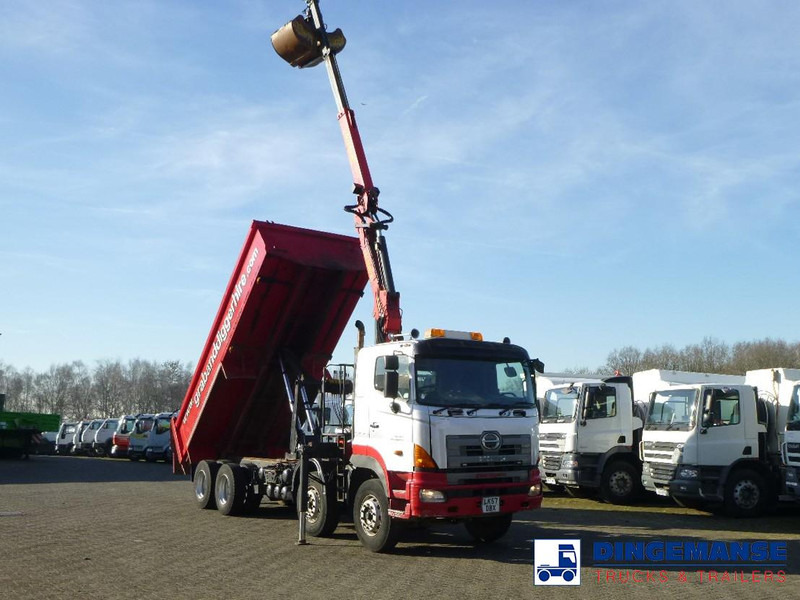 Hino FY1EUKA 8x4 tipper RHD + Palfinger E120L + grapple - Sunkvežimis su kranu: foto 2 Hino FY1EUKA 8x4 tipper RHD + Palfinger E120L + grapple - Sunkvežimis su kranu: foto 2