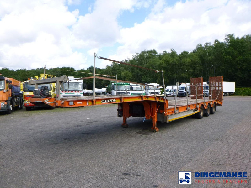 KING 3-axle semi-lowbed trailer 44T + ramps - Žemo profilio platforma puspriekabė: foto 1 KING 3-axle semi-lowbed trailer 44T + ramps - Žemo profilio platforma puspriekabė: foto 1