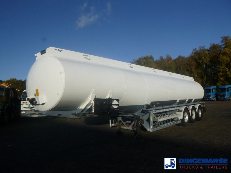LAG Fuel tank alu 44.4 m3 / 6 comp + pump - Puspriekabė cisterna: foto 1 LAG Fuel tank alu 44.4 m3 / 6 comp + pump - Puspriekabė cisterna: foto 1