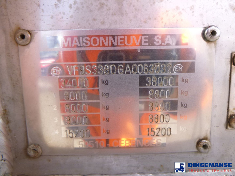 Puspriekabė cisterna MAISONNEUVE Bitumen tank inox 35 m3 / 1 comp: foto 20