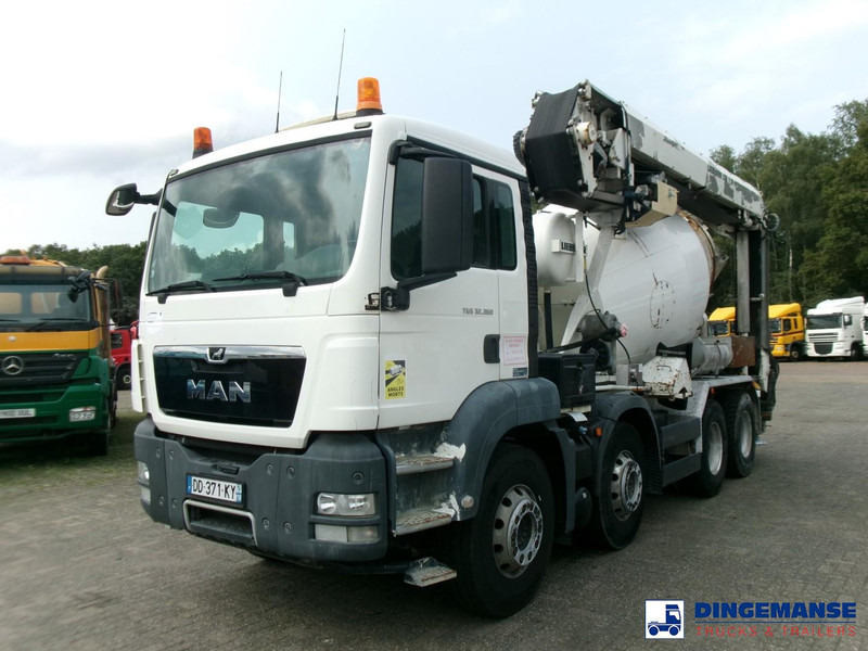 MAN TGS 32.360 8X4 Euro 6 Liebherr concrete mixer 8 m3 + belt - Betonvežis: foto 1 MAN TGS 32.360 8X4 Euro 6 Liebherr concrete mixer 8 m3 + belt - Betonvežis: foto 1