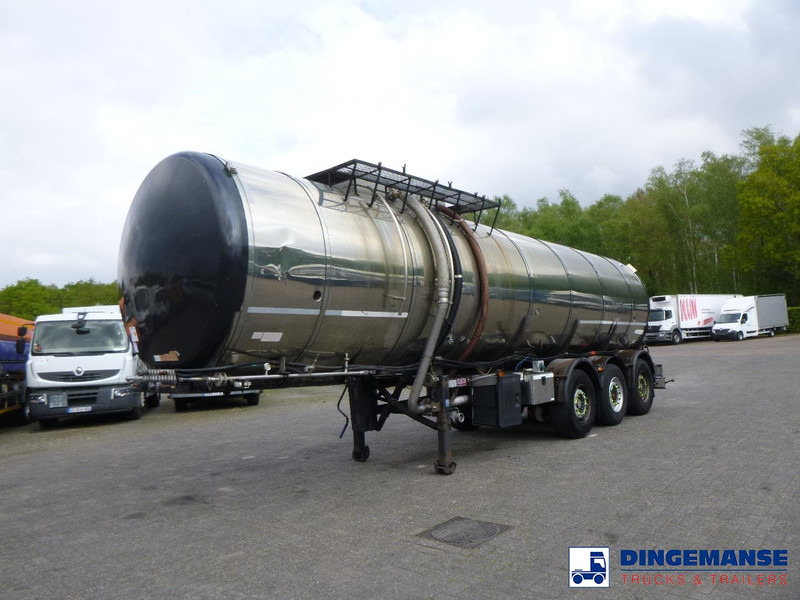 METALOVOUGA Bitumen tank inox 32 m3 / 1 comp + pump - Puspriekabė cisterna: foto 1 METALOVOUGA Bitumen tank inox 32 m3 / 1 comp + pump - Puspriekabė cisterna: foto 1