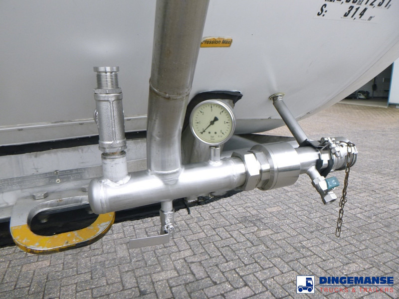 Cisterninė priekaba Magyar Chemical tank inox 34 m3 / 1 comp: foto 13
