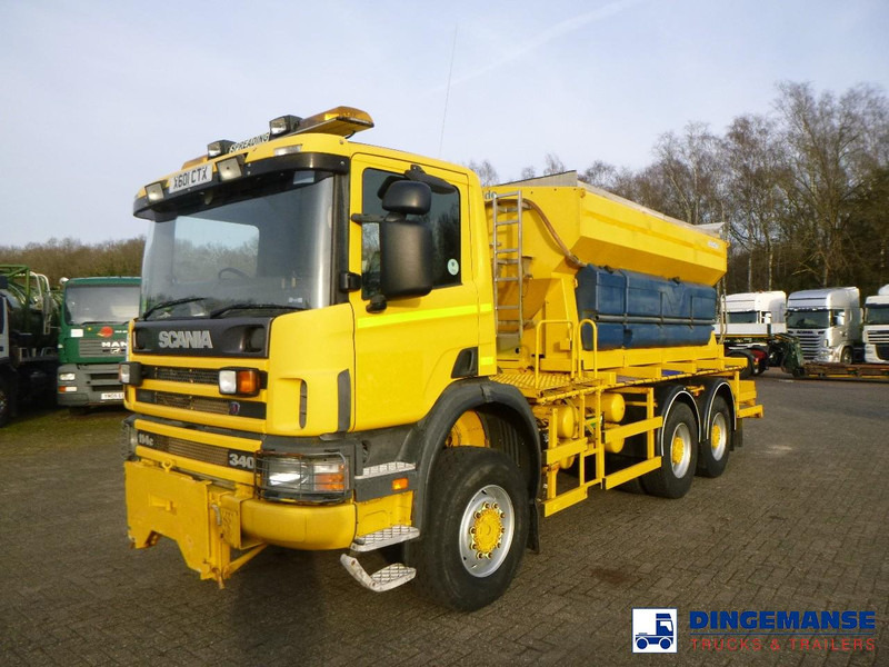 Scania P114-340 CB 6X6 RHD gritter / snow plough - Sniego valymo mašina: foto 1 Scania P114-340 CB 6X6 RHD gritter / snow plough - Sniego valymo mašina: foto 1