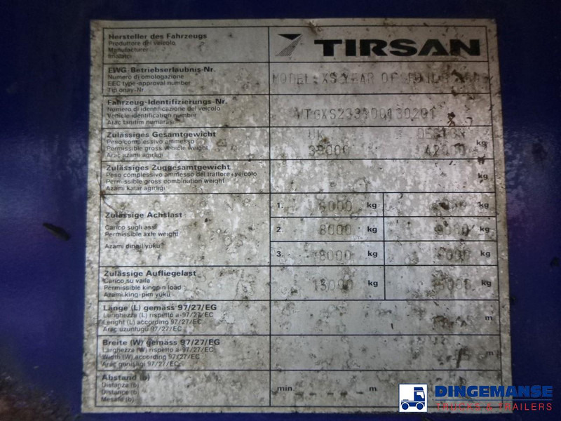 Tirsan 3 axle Platform trailer - Platforminė/ Bortinė puspriekabė: foto 5 Tirsan 3 axle Platform trailer - Platforminė/ Bortinė puspriekabė: foto 5