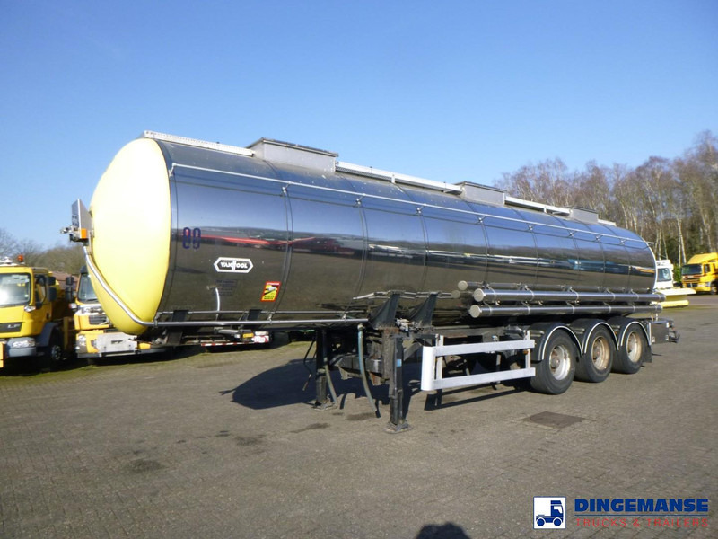 Van Hool Chemical tank inox 30 m3 / 1 comp - Puspriekabė cisterna: foto 1 Van Hool Chemical tank inox 30 m3 / 1 comp - Puspriekabė cisterna: foto 1